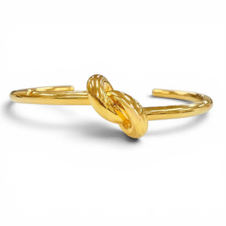 Great CELINE Bangle Knot Extra Thin Bracelet Phoebe period gold Women M