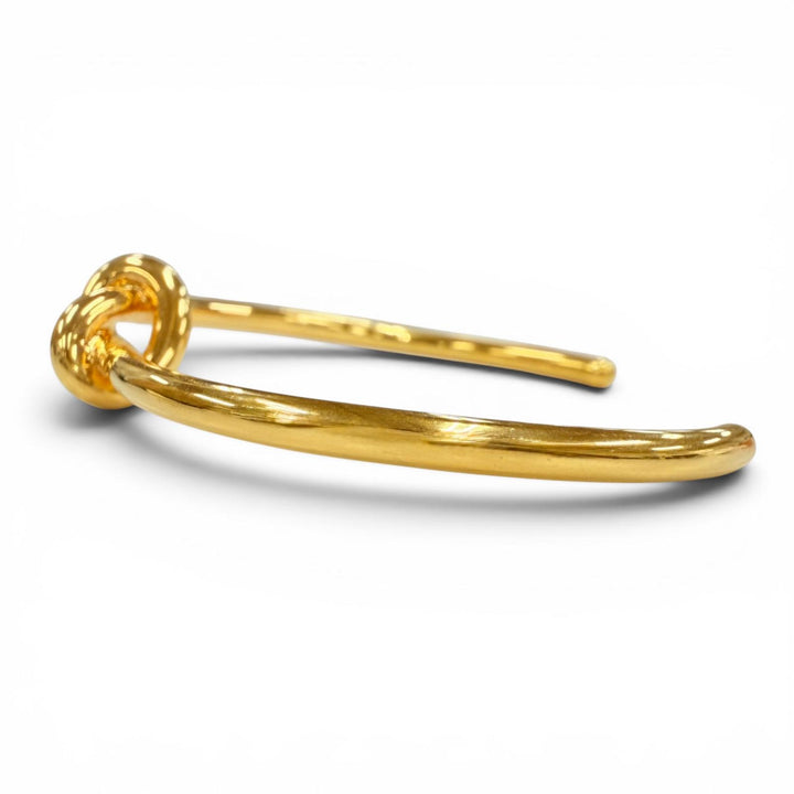 Great CELINE Bangle Knot Extra Thin Bracelet Phoebe period gold Women M