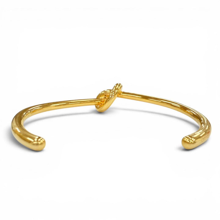 Great CELINE Bangle Knot Extra Thin Bracelet Phoebe period gold Women M