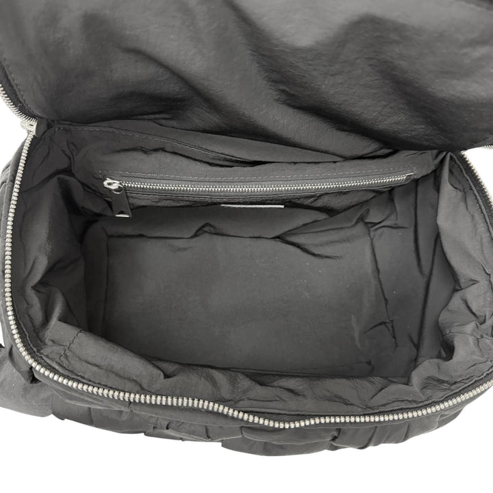 Excellent BOTTEGAVENETA Handbag paddet tech cassette INTRECCIATO black