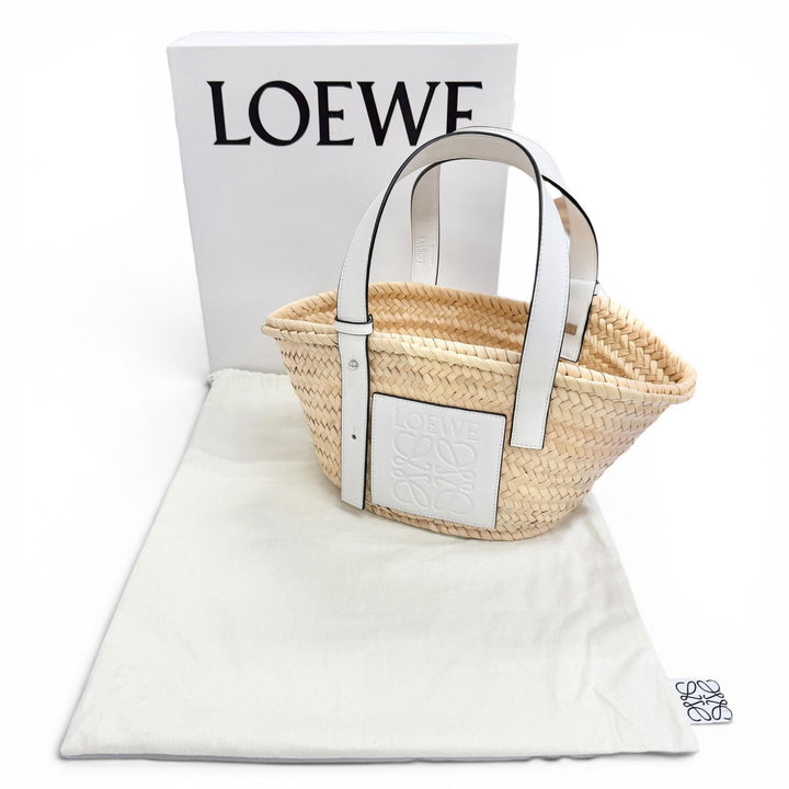 Excellent LOEWE Handbag Basket bag small Anagram Basket Bag natural A223S93X04