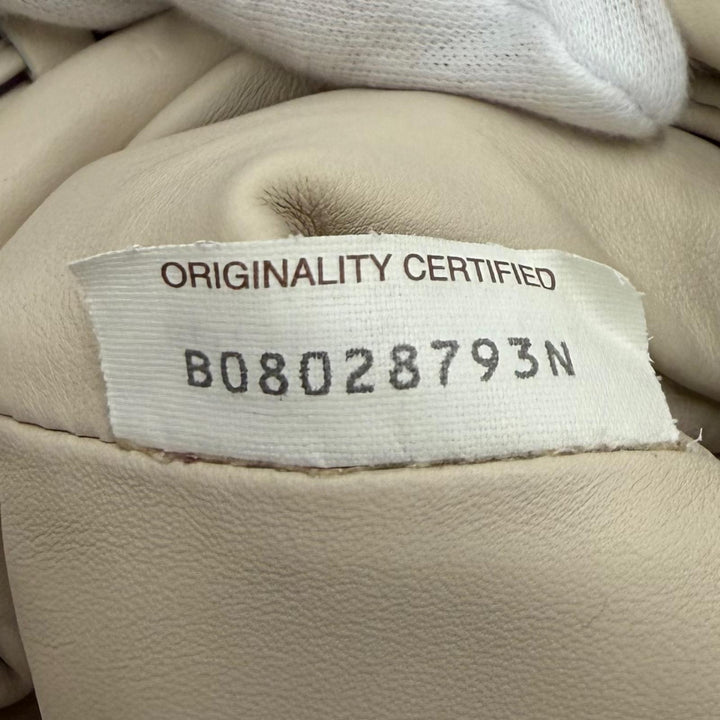 Excellent BOTTEGAVENETA Shoulder Bag Mini the pouch purse Ivory leather 585852