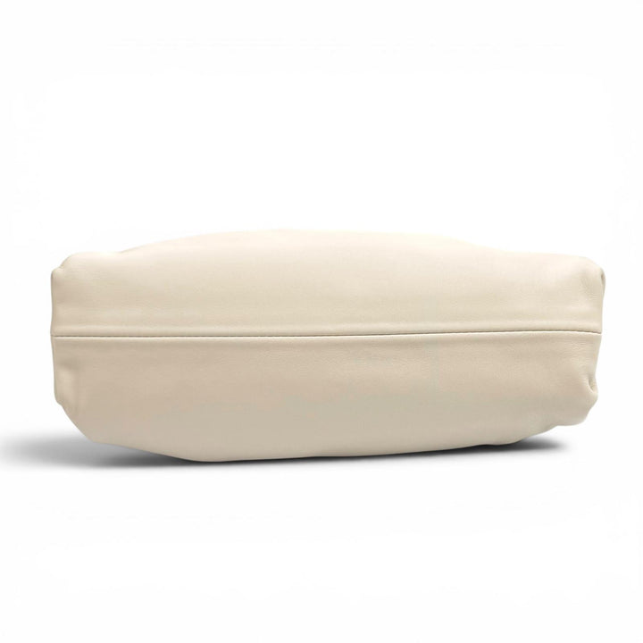 Excellent BOTTEGAVENETA Shoulder Bag Mini the pouch purse Ivory leather 585852