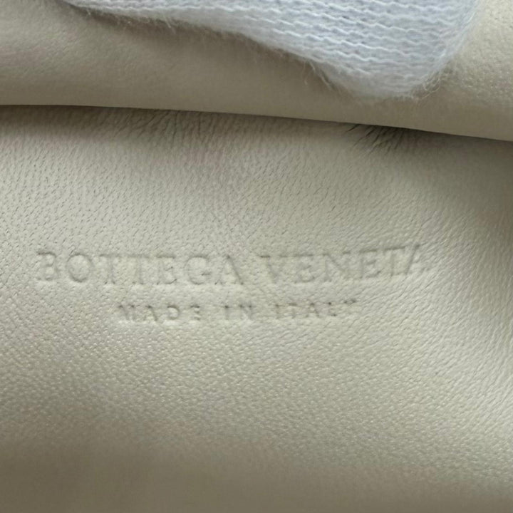 Excellent BOTTEGAVENETA Shoulder Bag Mini the pouch purse Ivory leather 585852