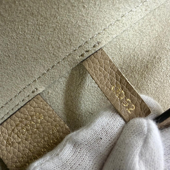 Very Good TOD’S T Timeless Small Tote Bag With porch beige leather Women