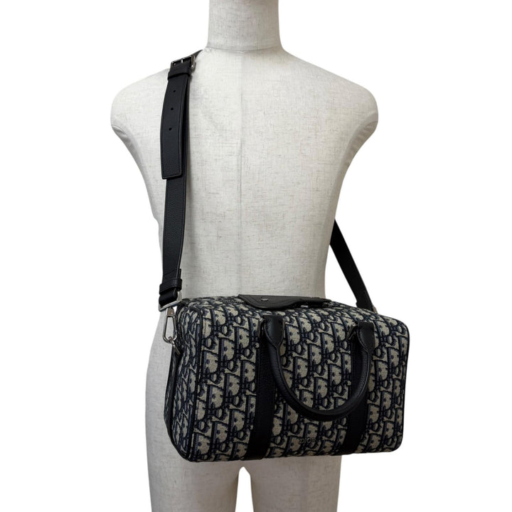 Excellent DIOR Shoulder Bag Rango 26 Oblique Jacquard 2WAY