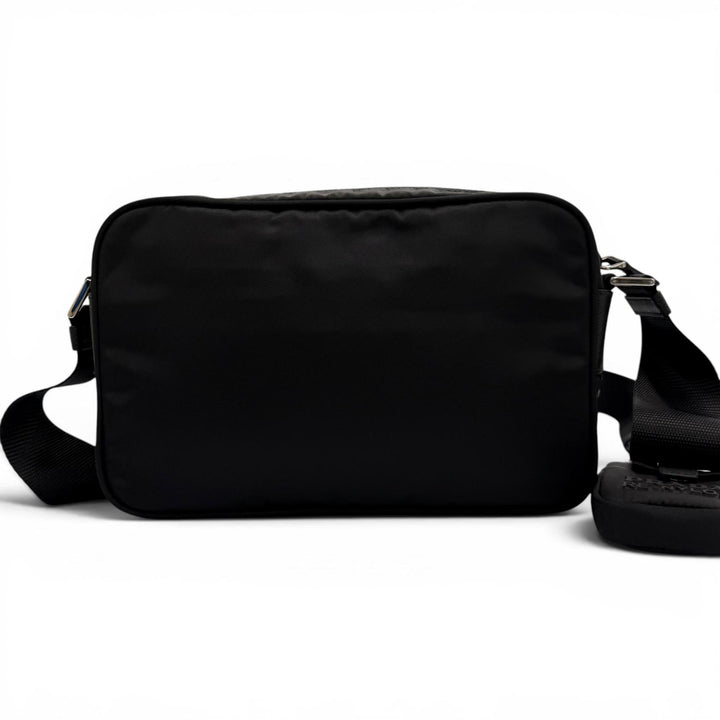 Great PRADA Shoulder Bag Triangle logo Re-Nylon black Nylon mens 1BC167