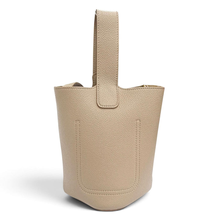 Great LOEWE Shoulder Bag Pebble Bucket Bag Mini Anagram 2WAY leather AANBBBMX01