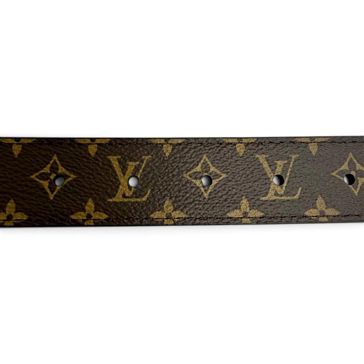 Excellent LOUIS VUITTON belt 30mm Reversible Flower Gram Belt black M8373V