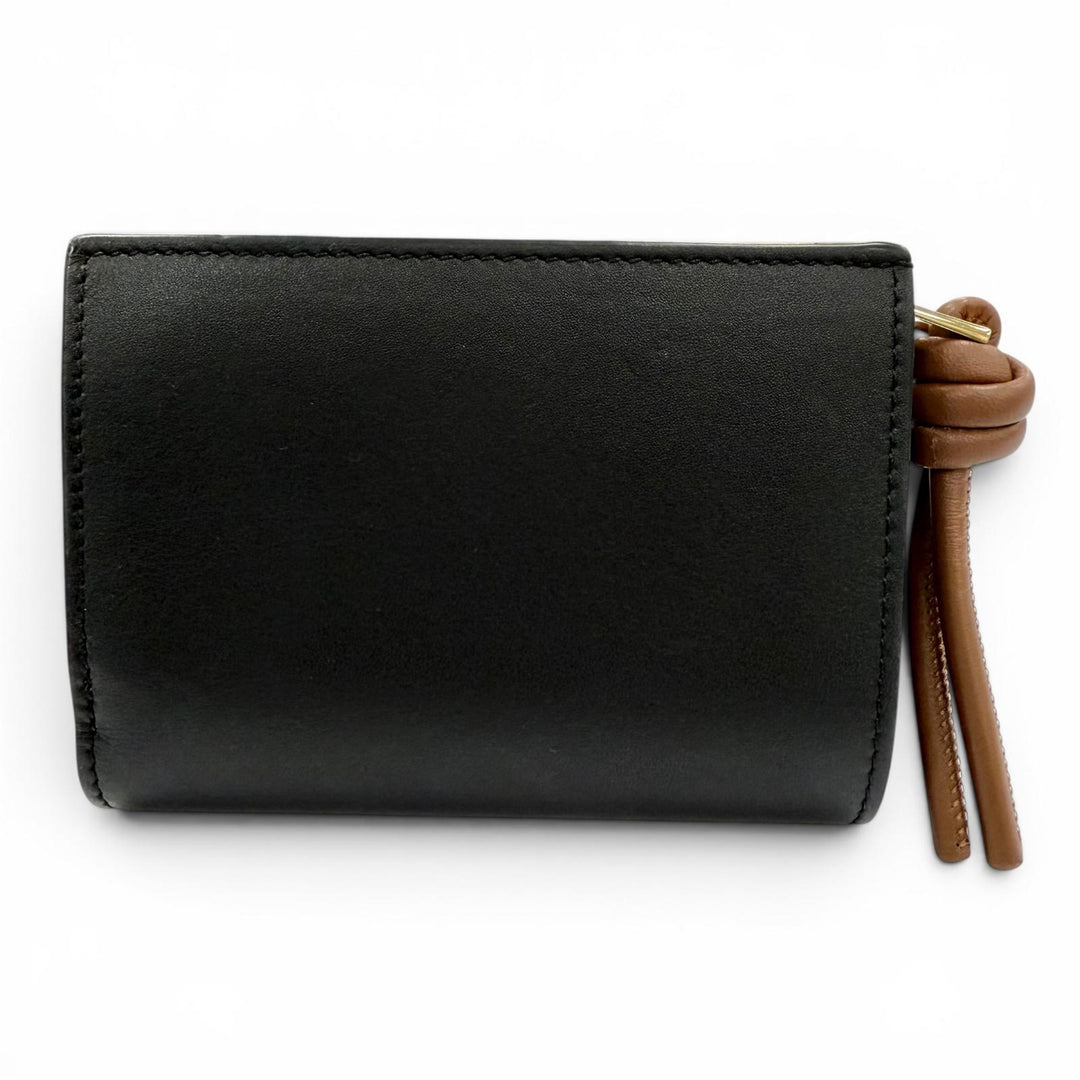 Great LOEWE Bifold Wallet Knot Compact Wallet shiny napa calf Women CEM1NCWX01