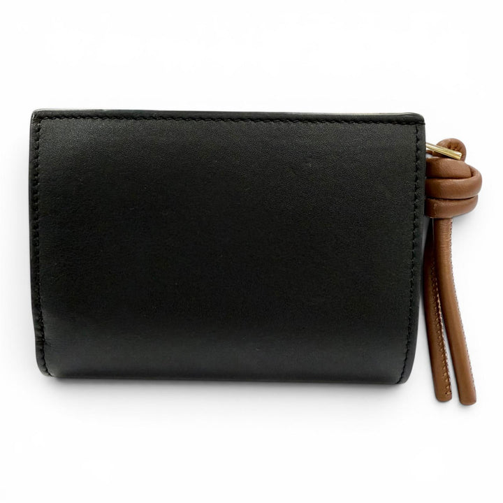 Great LOEWE Bifold Wallet Knot Compact Wallet shiny napa calf Women CEM1NCWX01