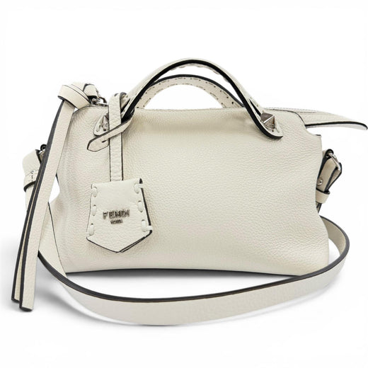 Great FENDI Shoulder Bag Selleria Bytheway Mini 2WAY handbag white Women 8BS098