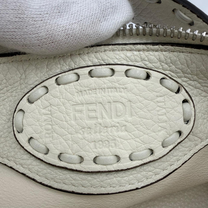Great FENDI Shoulder Bag Selleria Bytheway Mini 2WAY handbag white Women 8BS098