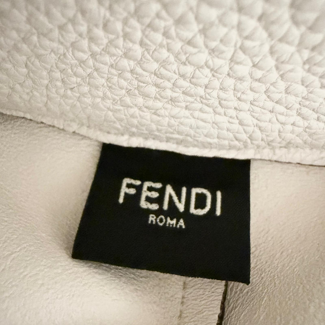 Great FENDI Shoulder Bag Selleria Bytheway Mini 2WAY handbag white Women 8BS098