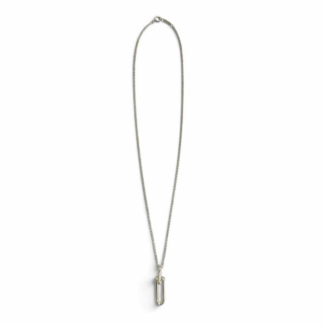 Great TIFFANY&Co. Necklace Link Top Pendant Silver AG925 Women