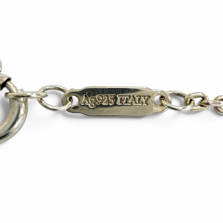 Great TIFFANY&Co. Necklace Link Top Pendant Silver AG925 Women