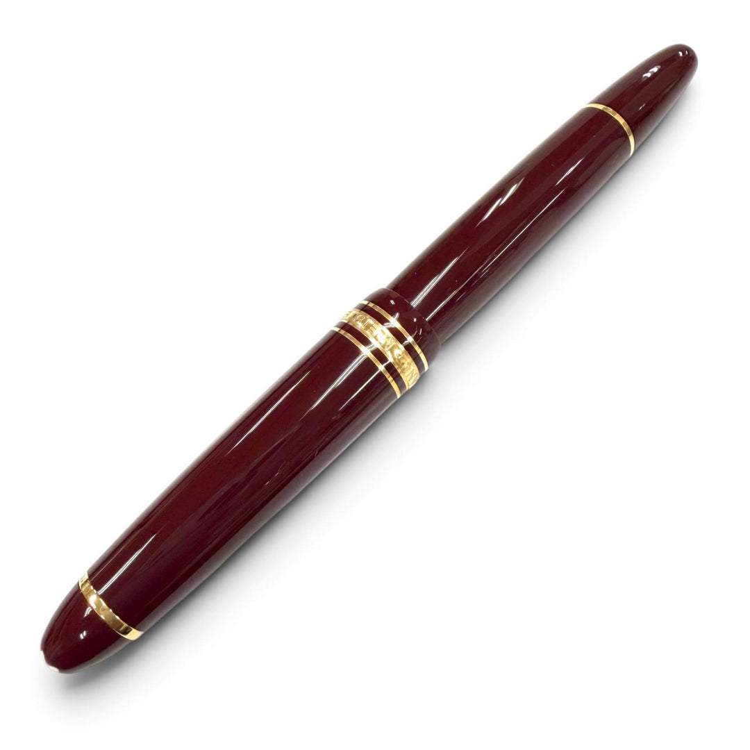 Excellent MONTBLANC Meisterstück 162 Le Grand Rollerball Pen White StarBordeaux