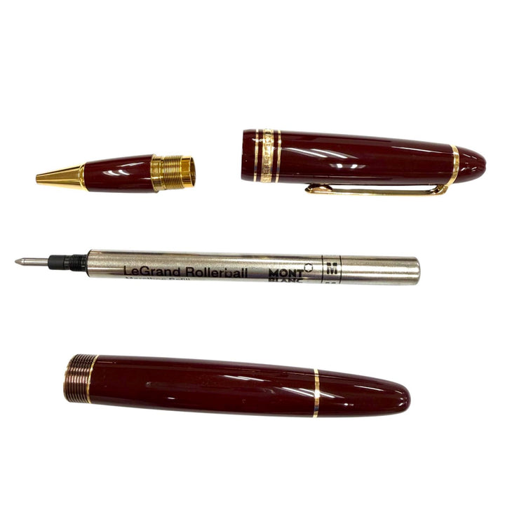 Excellent MONTBLANC Meisterstück 162 Le Grand Rollerball Pen White StarBordeaux