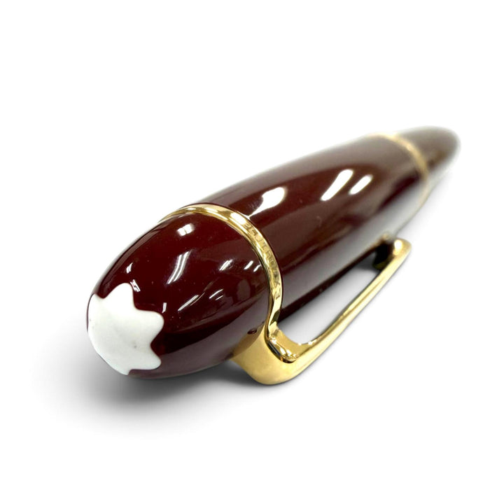 Excellent MONTBLANC Meisterstück 162 Le Grand Rollerball Pen White StarBordeaux