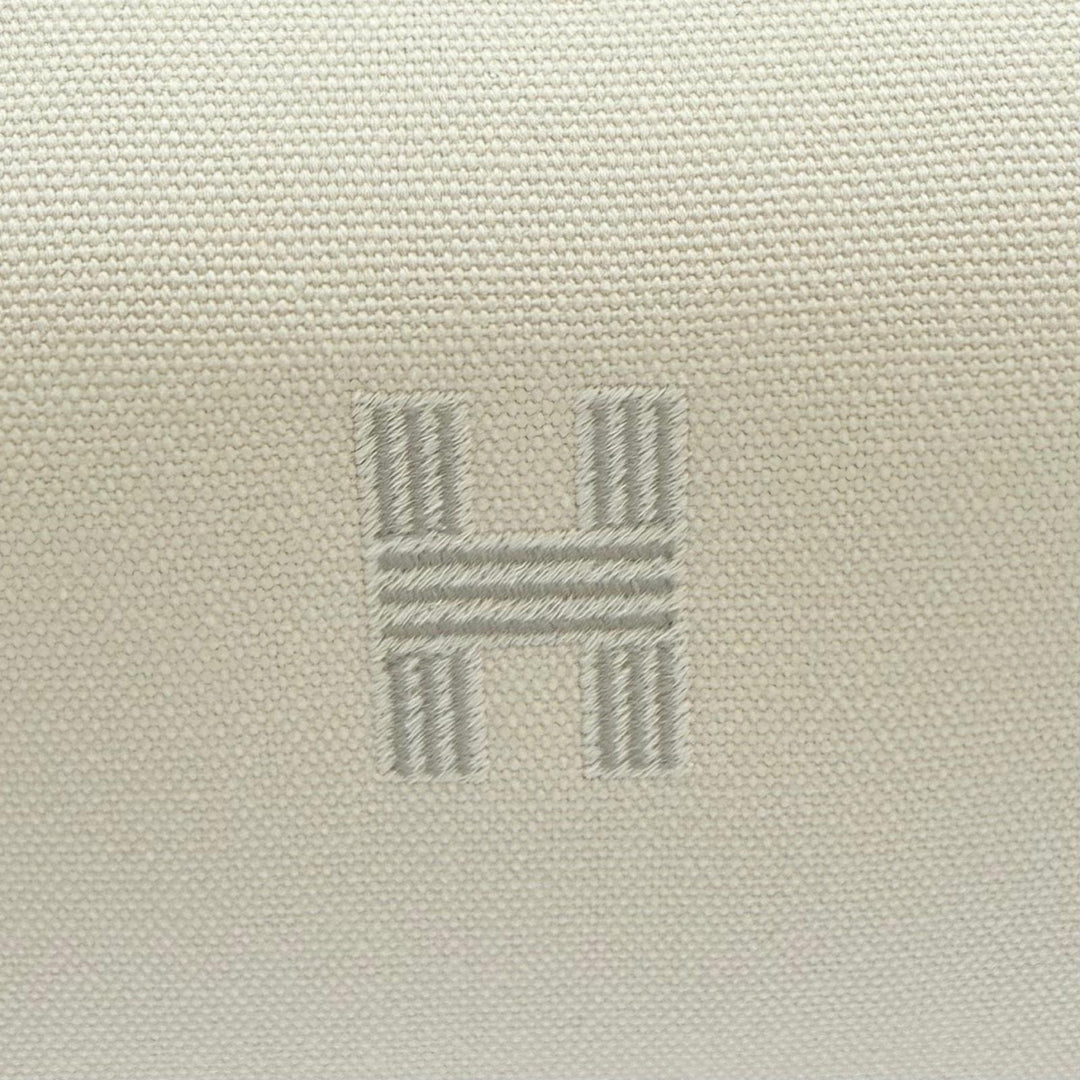 Excellent HERMES Handbag Brid A Black GM Serie Button Canvas cotton Women