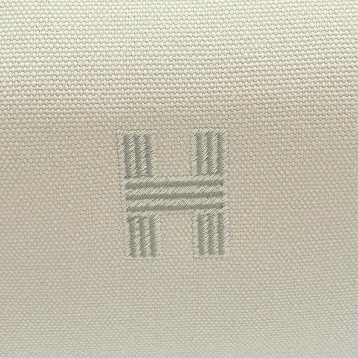 Excellent HERMES Handbag Brid A Black GM Serie Button Canvas cotton Women