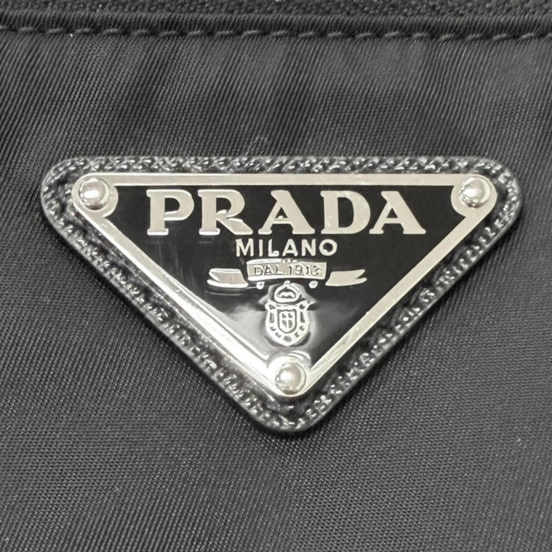 Great PRADA Sling bag Triangle logo Re-Nylon black Recycled nylon mens 2VL033