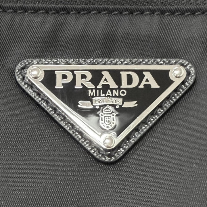 Great PRADA Sling bag Triangle logo Re-Nylon black Recycled nylon mens 2VL033