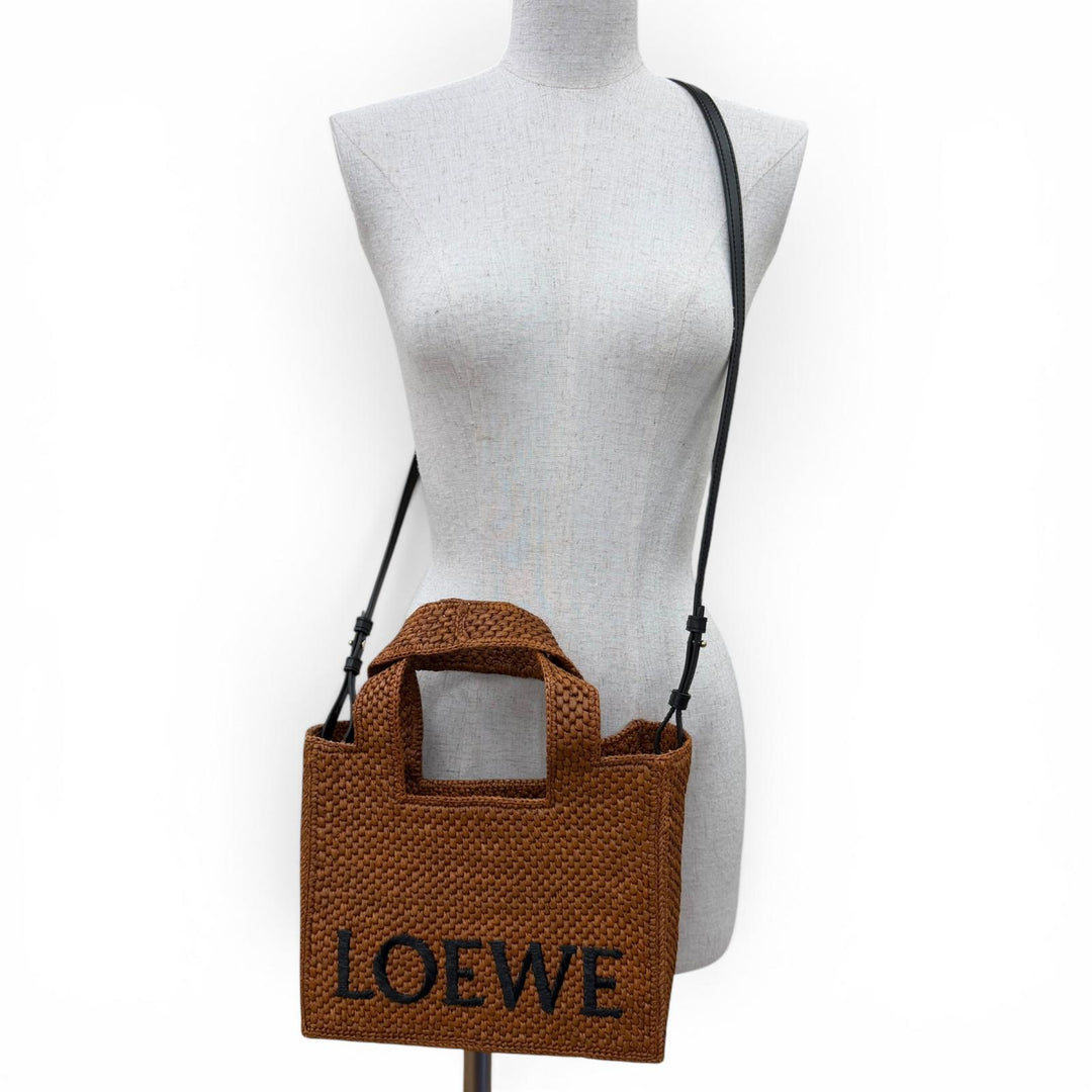 Excellent LOEWE Handbag Font Tote Small Leather 2-Way Shoulder Bag A685B59X01