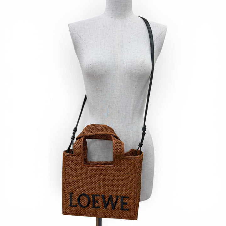 Excellent LOEWE Handbag Font Tote Small Leather 2-Way Shoulder Bag A685B59X01