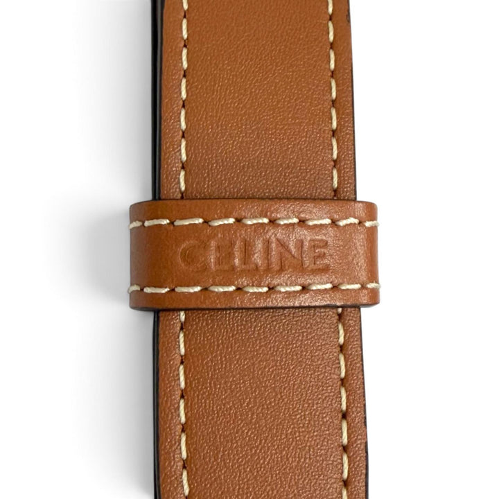 Great CELINE Shoulder Bag medium bucket Brown Triomphe canvas Women 19113
