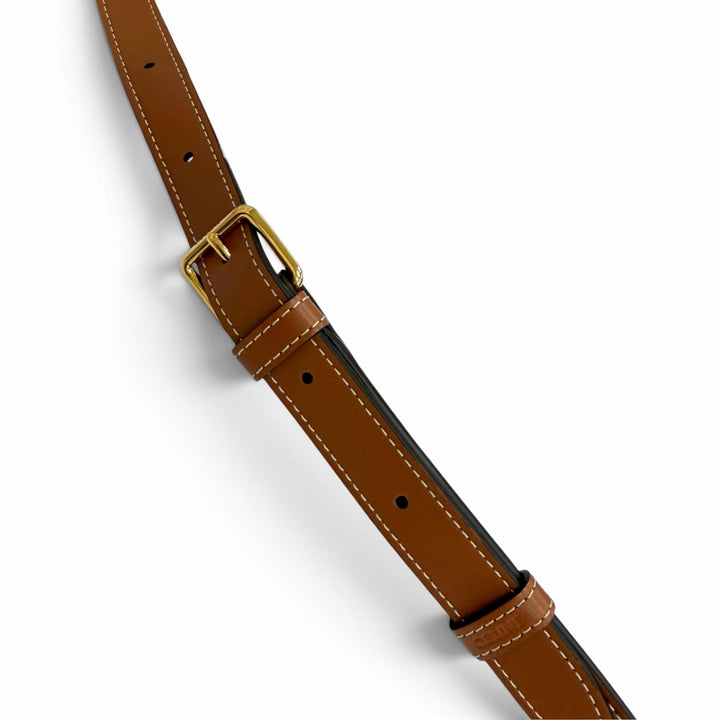 Great CELINE Shoulder Bag medium bucket Brown Triomphe canvas Women 19113