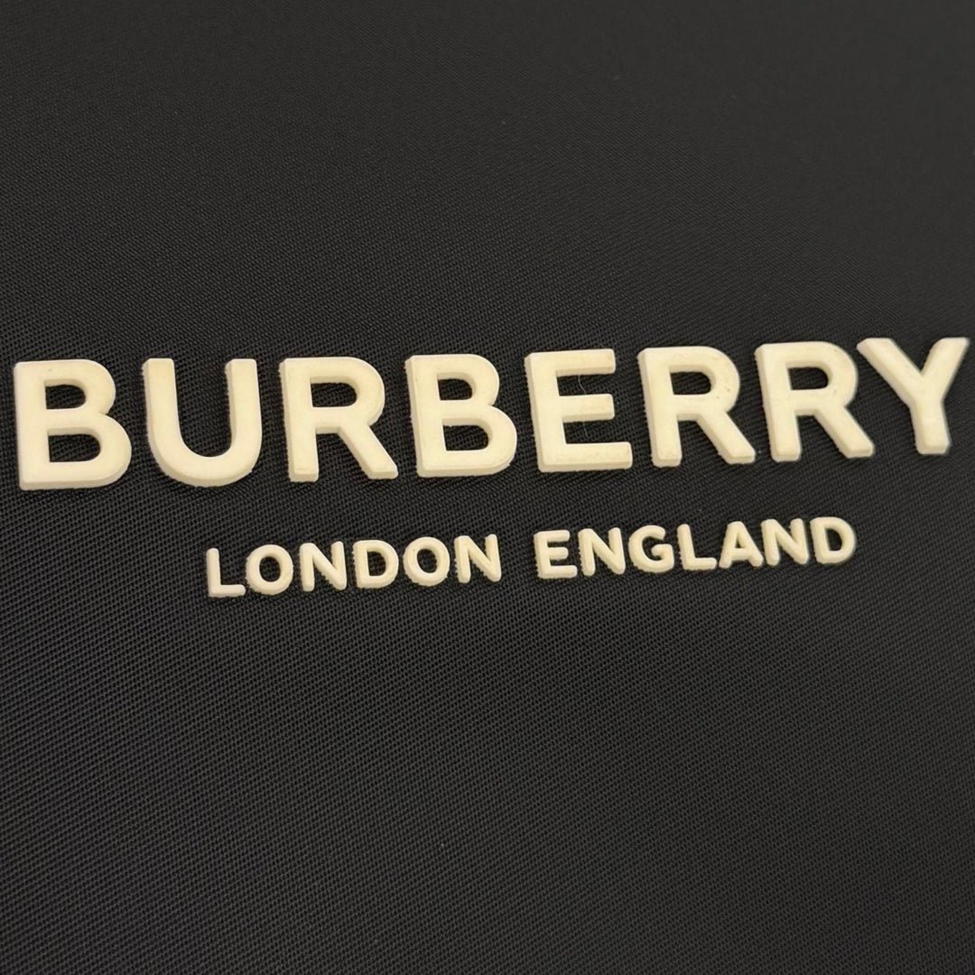 Great BURBERRY Tote Bag Arty 2WAY Shoulder black Nylon mens 8063497