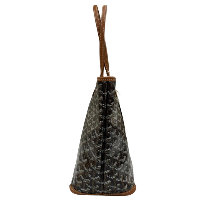 Pristine GOYARD Artois PM Marquage Tote Bag Using leather Gojardin Canvas