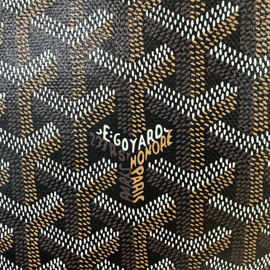 Pristine GOYARD Artois PM Marquage Tote Bag Using leather Gojardin Canvas