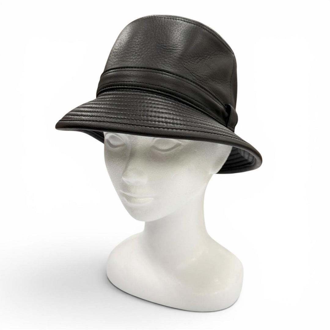 Excellent HERMES hat CHAPEAU HIDALGO hat Deerskin mens 57
