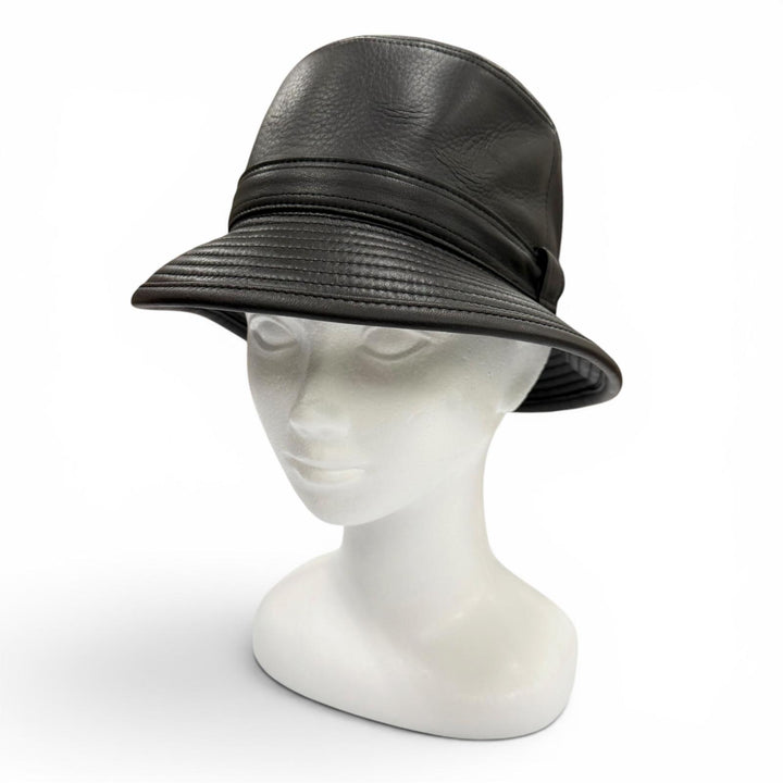 Excellent HERMES hat CHAPEAU HIDALGO hat Deerskin mens 57