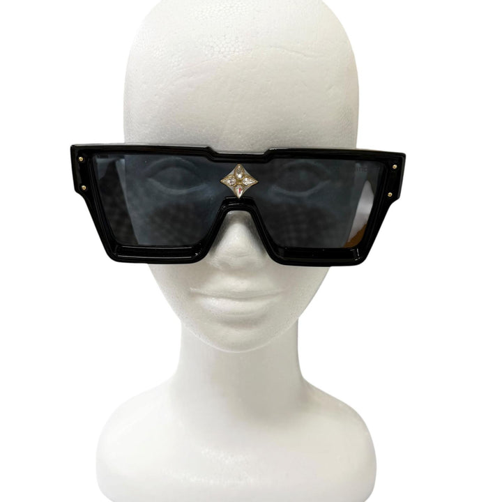 Great LOUIS VUITTON sunglasses Cyclone S Square black mens