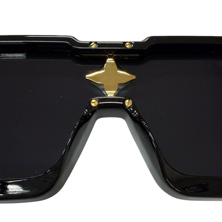 Great LOUIS VUITTON sunglasses Cyclone S Square black mens