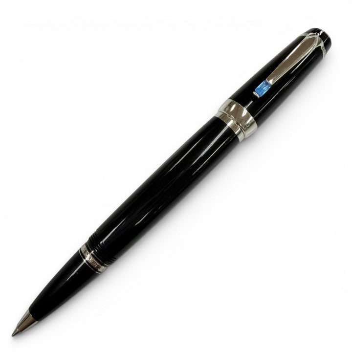 Great MONTBLANC Ballpoint pen Boheme white star black Blue Gemstone mens