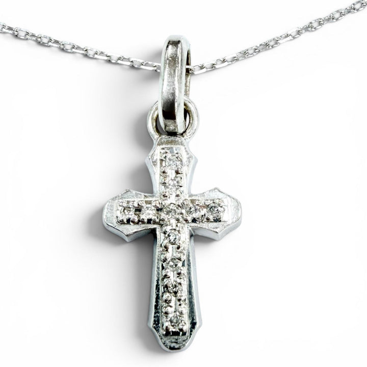 Great Sympathy of Soul Necklace Smooth cloth White gold 18K Women