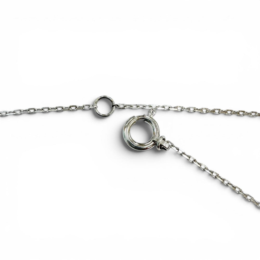 Great Sympathy of Soul Necklace Smooth cloth White gold 18K Women