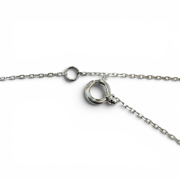 Great Sympathy of Soul Necklace Smooth cloth White gold 18K Women
