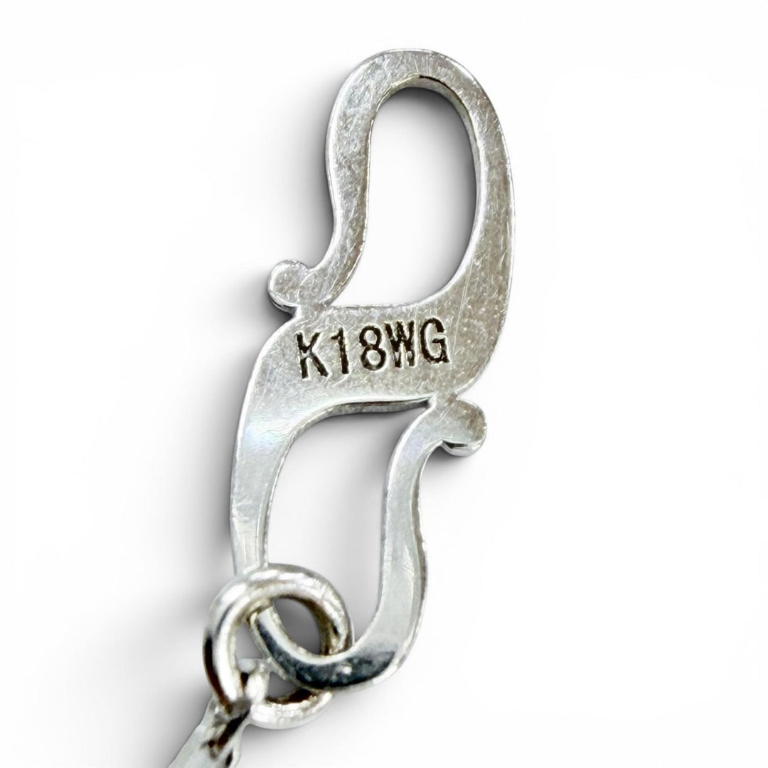 Great Sympathy of Soul Necklace Smooth cloth White gold 18K Women