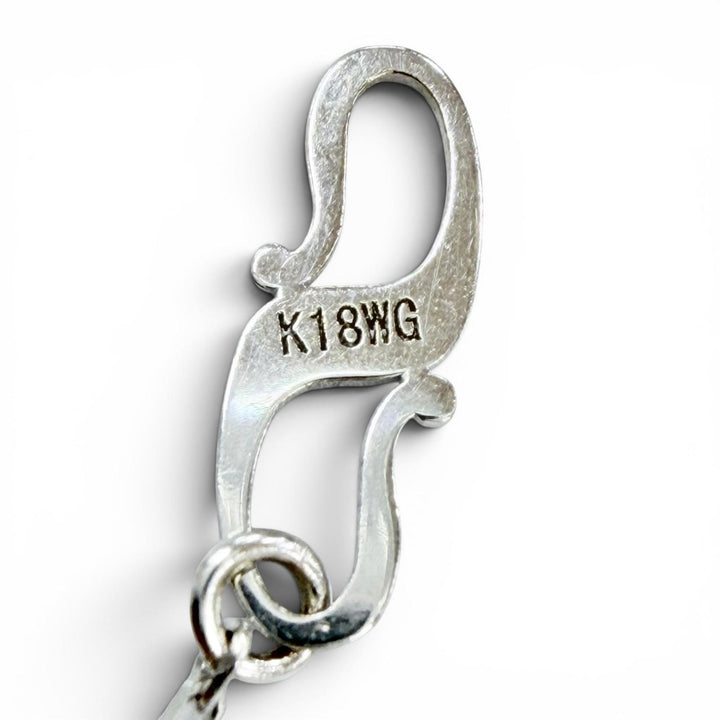 Great Sympathy of Soul Necklace Smooth cloth White gold 18K Women