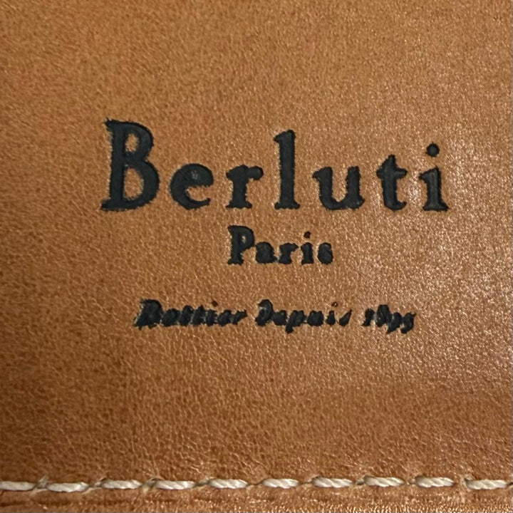 Great Berluti Notebook cover Red scritto leather mens
