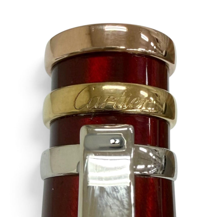 Great Cartier fountain pen Trinity de Cartier cap-type Bordeaux 18K mens