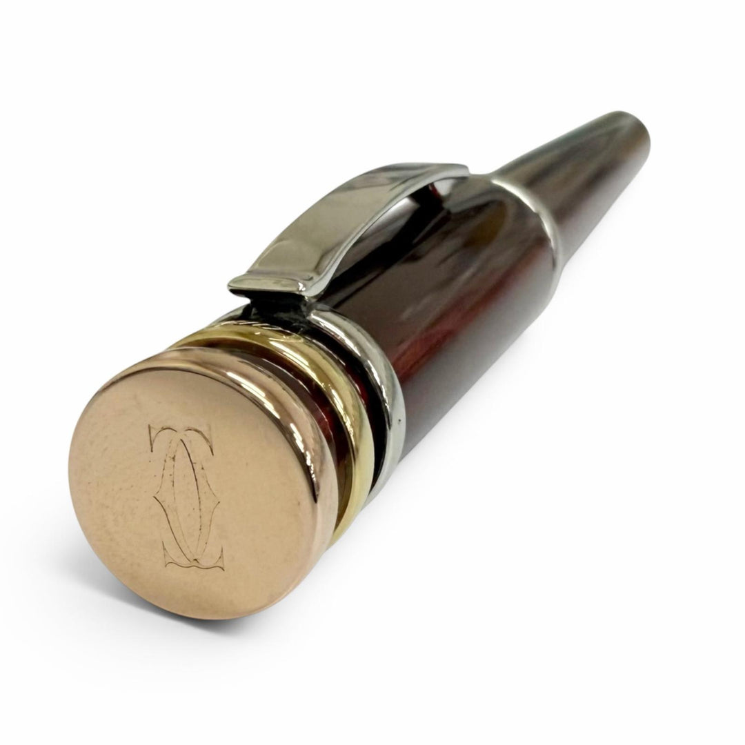 Great Cartier fountain pen Trinity de Cartier cap-type Bordeaux 18K mens
