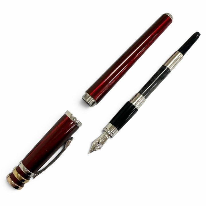 Great Cartier fountain pen Trinity de Cartier cap-type Bordeaux 18K mens