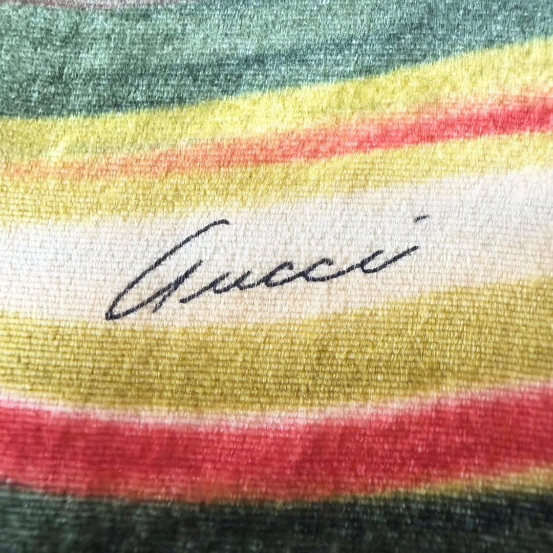 Excellent GUCCI Pants Psychedelic Swirl Velvet Pants Tom Ford Multi Women 42
