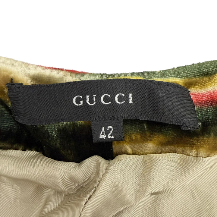 Excellent GUCCI Pants Psychedelic Swirl Velvet Pants Tom Ford Multi Women 42